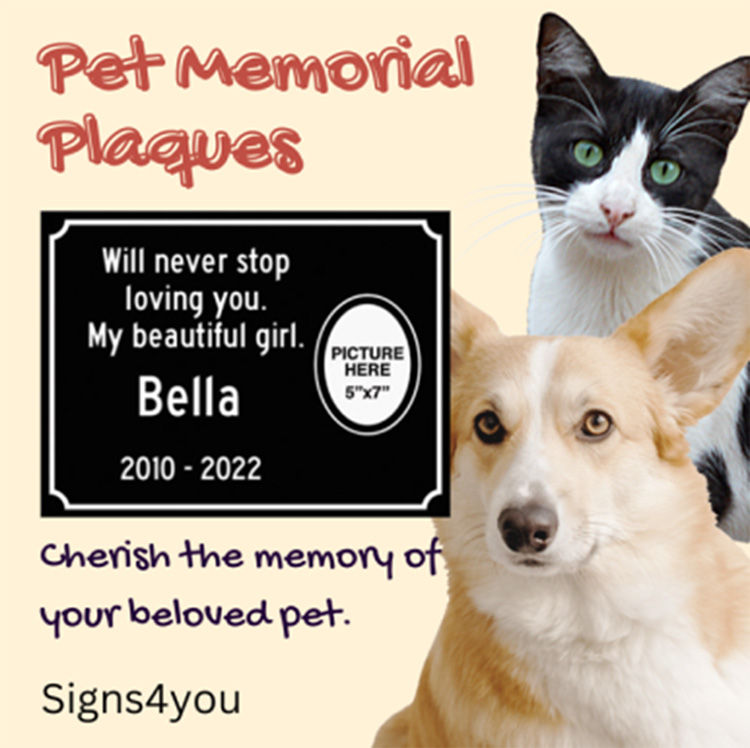 Pet memorial plaques | Cherish the memory of your beloved pet
