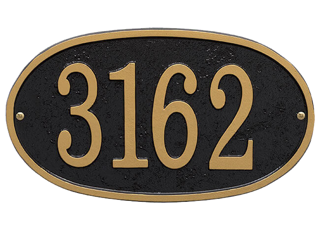 Fast & Easy Richmond Vertical House Numbers Plaque