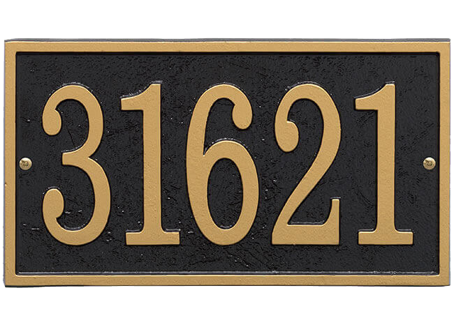 Fast & Easy Richmond Vertical House Numbers Plaque
